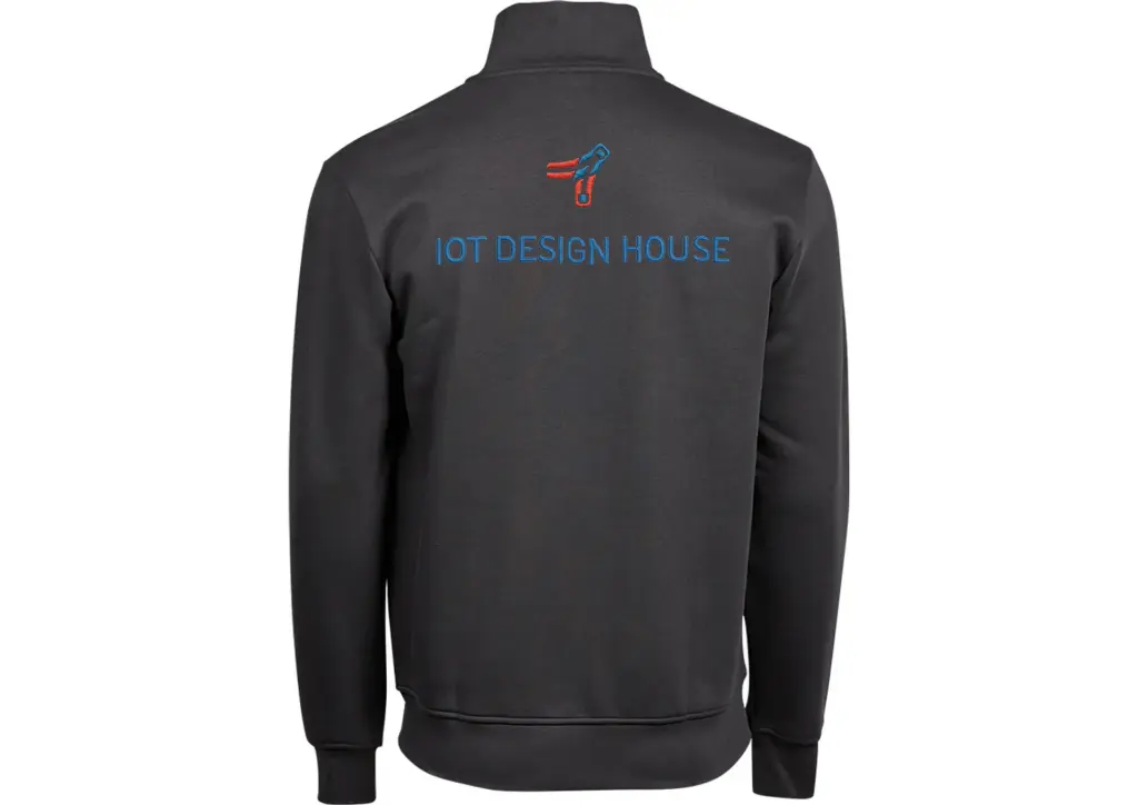 Mikina na zip - zadní strana